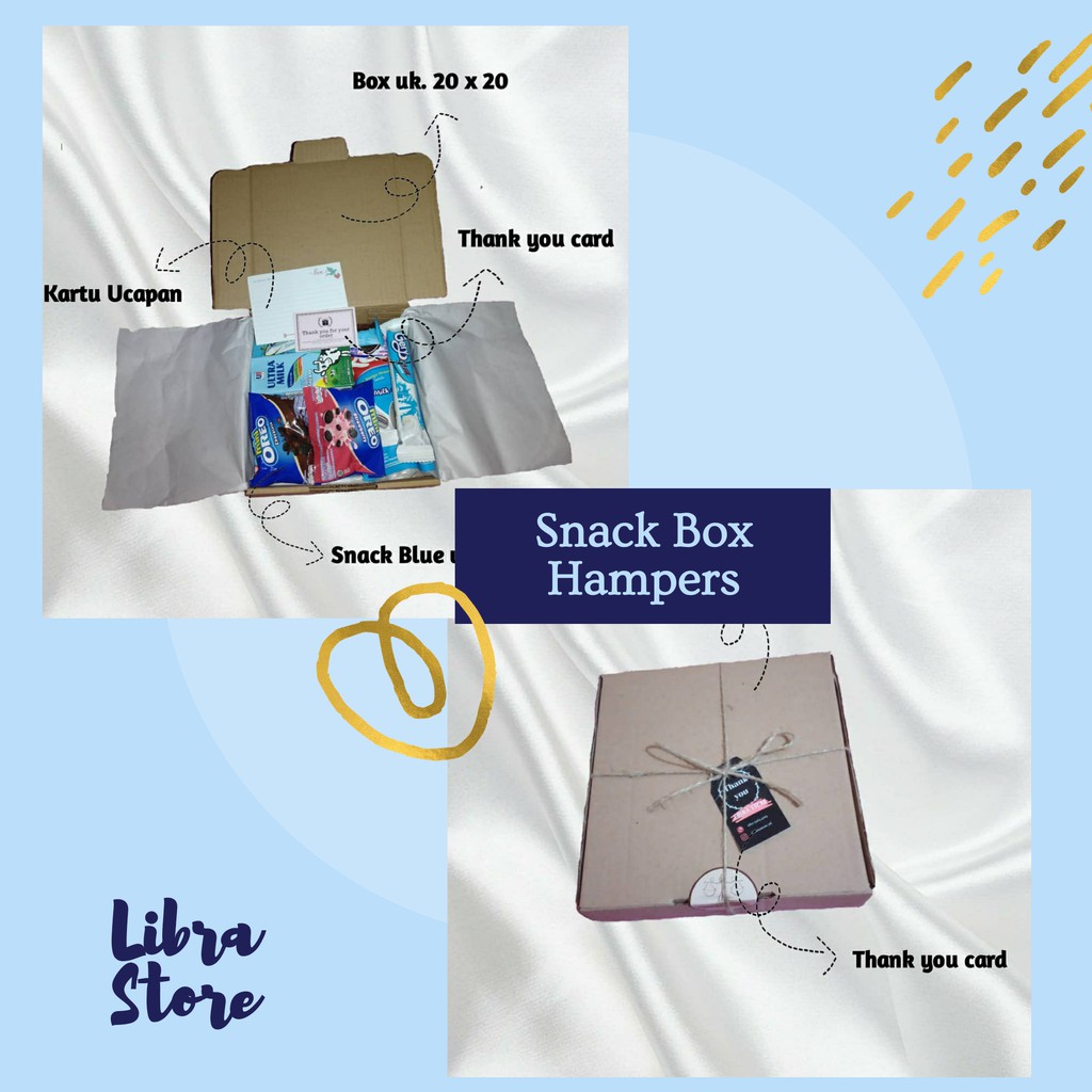 

Snack Box Hampers Uk.20x20x5 Blue Vers.