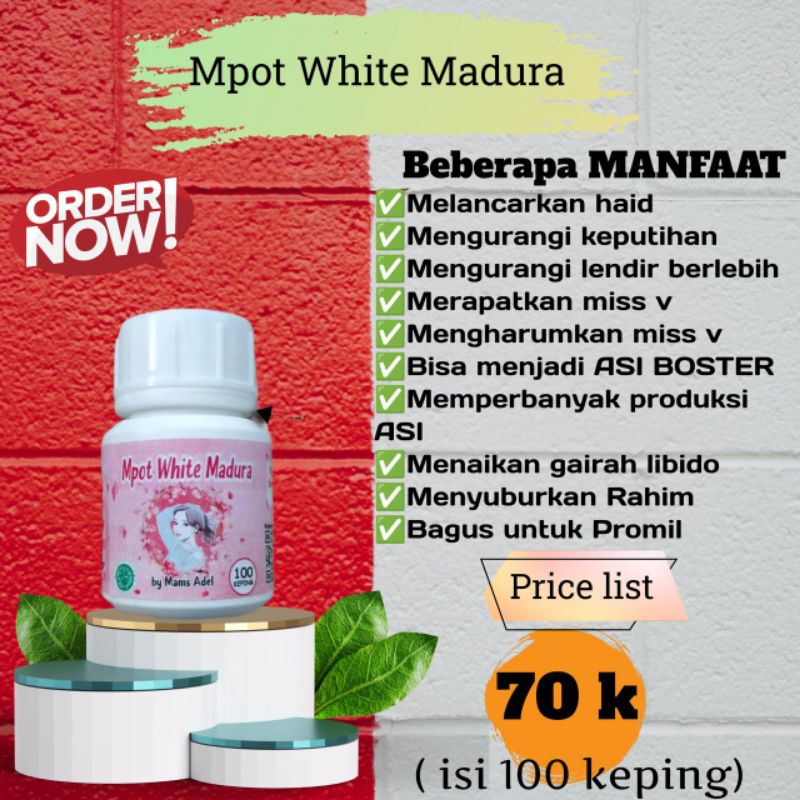 

MPOT WHITE MADURA ISI 100