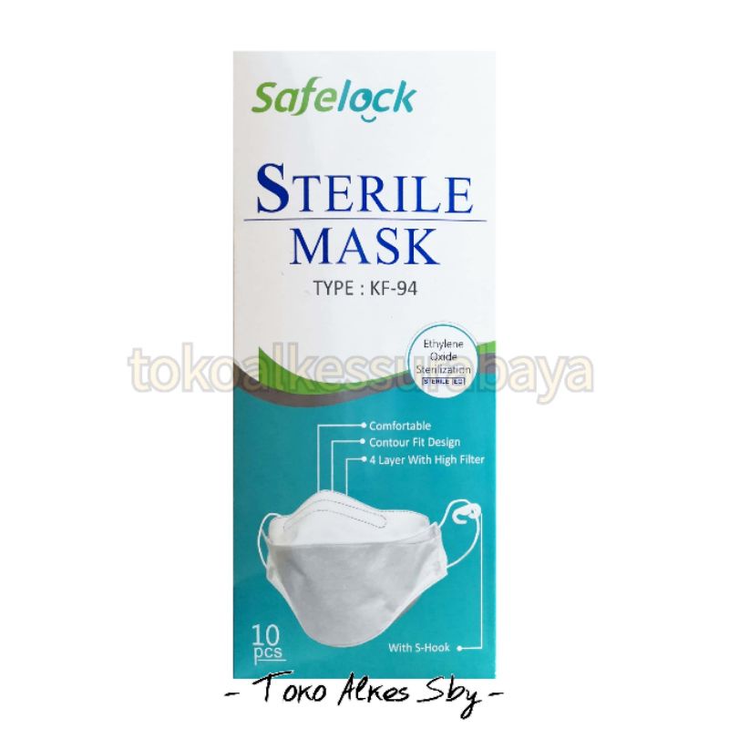 Masker Safelock KF-94 Surgical Face Mask 4 ply