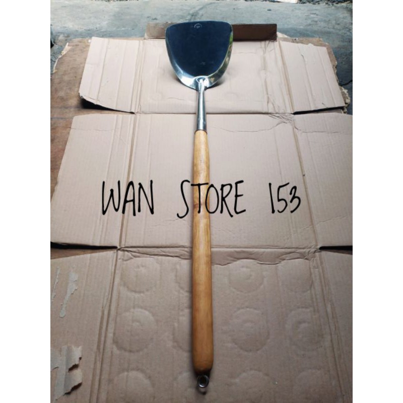 sodet jumbo stainless gagang kayu/sodet masak besar75cm