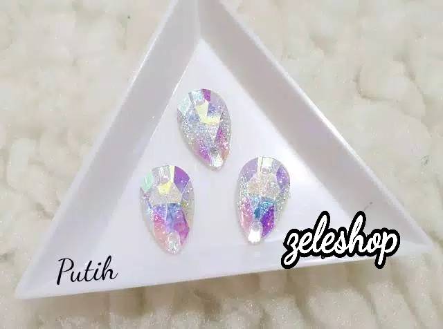 DIAMOND JAHIT KILAU TETES GLITTERY AB | PERNAK PERNIK | AKSESORIS GAUN &amp; BAJU