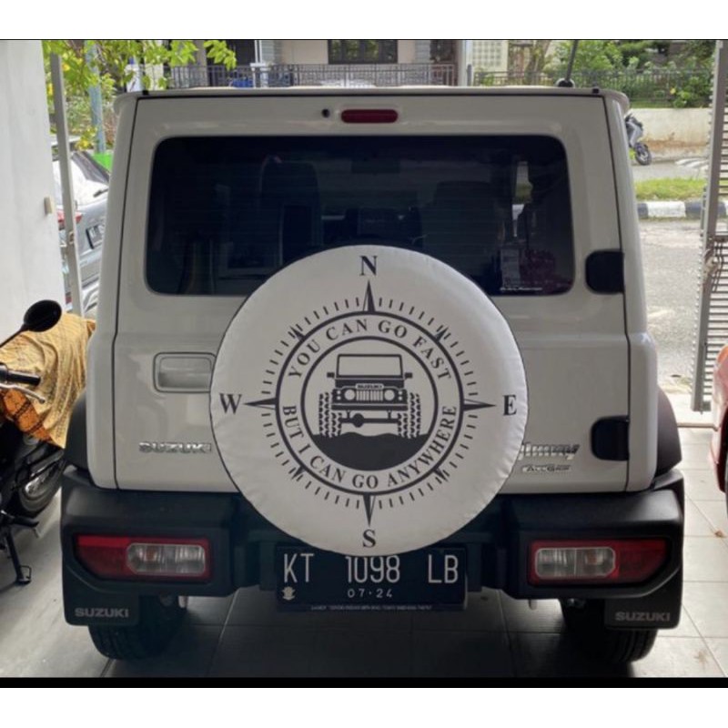 cover ban serep sarung ban serep mobil suzuki jimny katana whithe