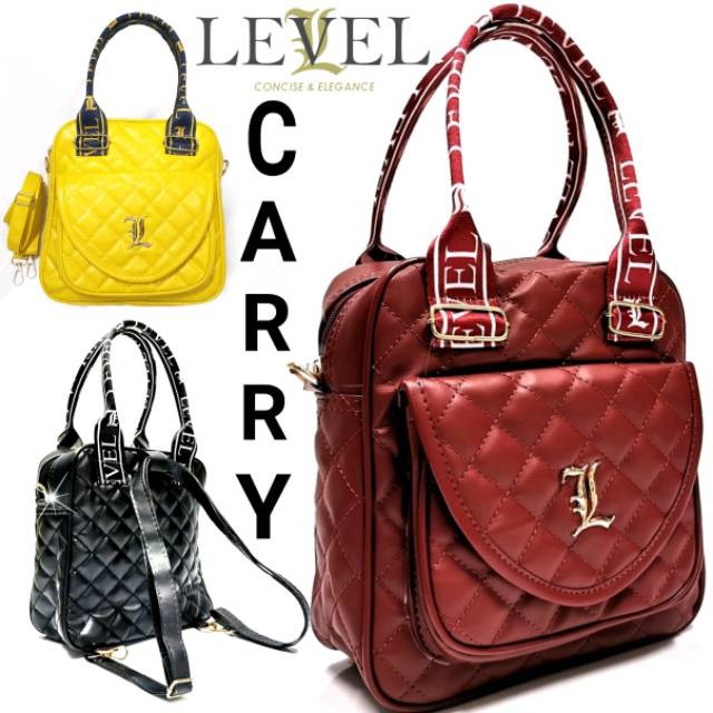 TAS LEVEL RANSEL CARRY SERIES BACKPACK FASHION WANITA BATAM IMPORT MURAH SELEMPANG