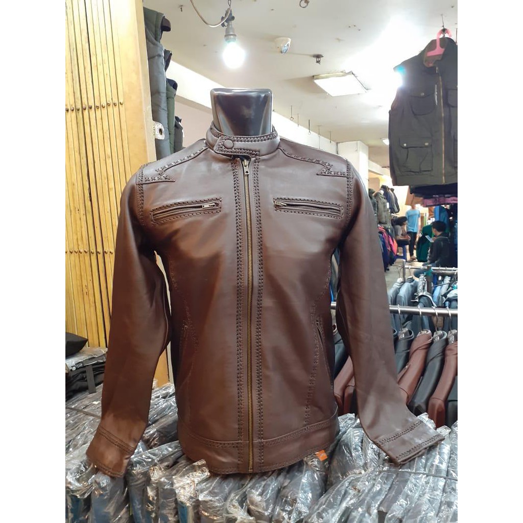 Jaket Kulit Asli Sulam Garansi uang kembali