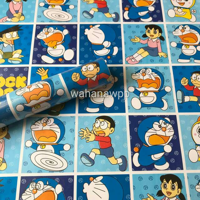 Wallpaper Doraemon Kotak Baru uk:45 cm x 9 meter