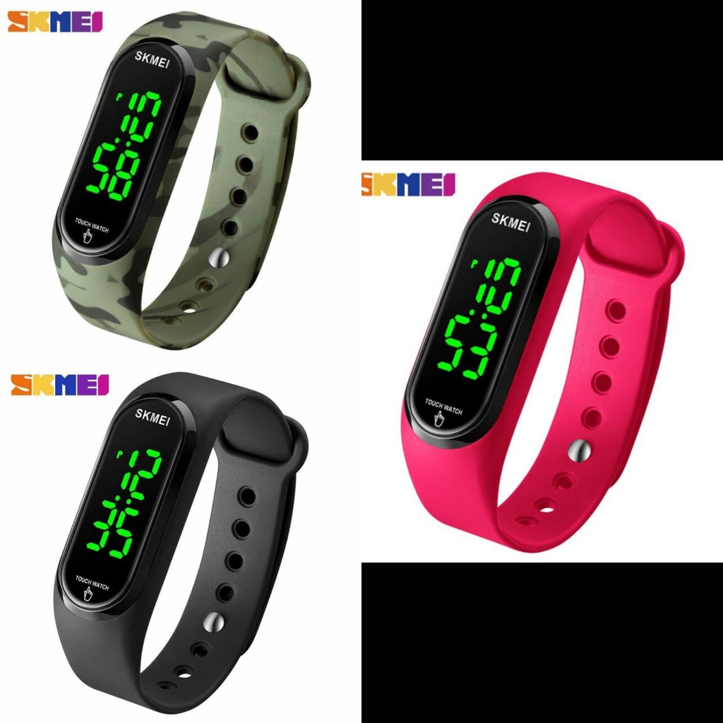 Jam tangan pria skmei 1804 original rubber layar sentuh