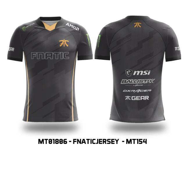 Kaos jersey Game FNATIC e-sport esports freefire mobile legend pubg MT01806 fullprint custom