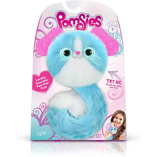 Boneka Pomsies Lovable Wearable Pom pom Pet Lulu Puppy Singing Dog bisa Nyanyi dan Getar