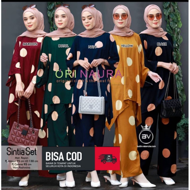 One Set Jumbo Wanita Waka Waka Rayon Premium Setelan Wanita Lengan Pendek Busui Set Rayon Kekinian