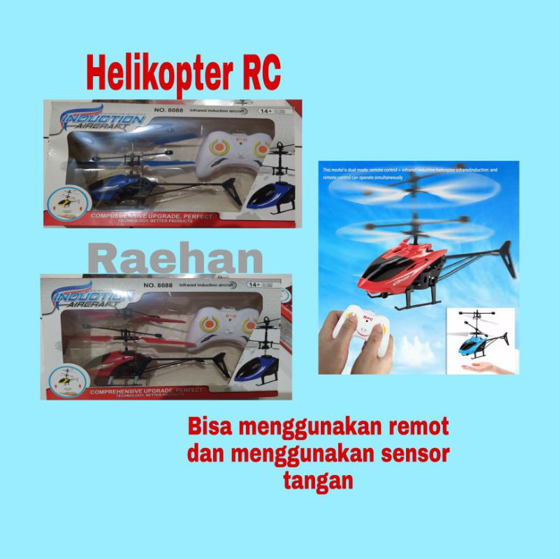 Helikopter remot kontrol induction,Helikopter 2 fungsi, helikopter sensor tangan, Helikopter RC