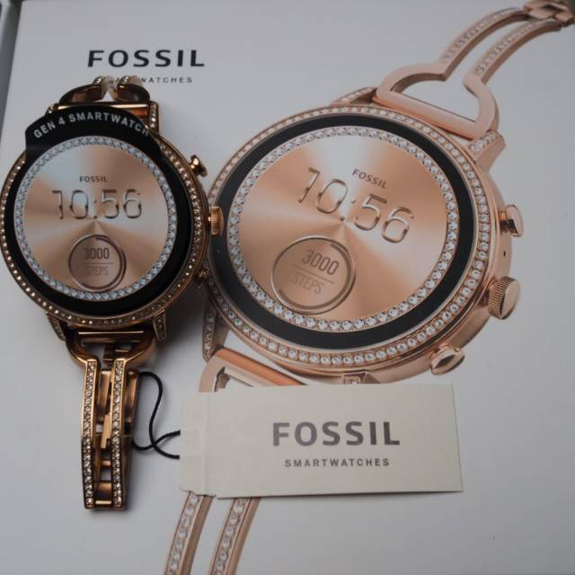 Fossil Smart Watch Gen 4 Rosegold 3 Strap (Second Like New)