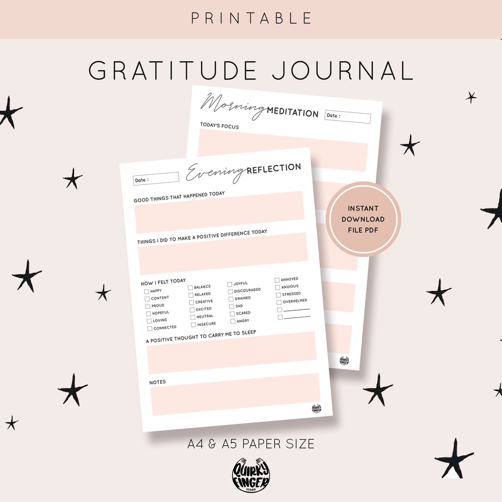 

Gratitude Journal Planner Minimalist
