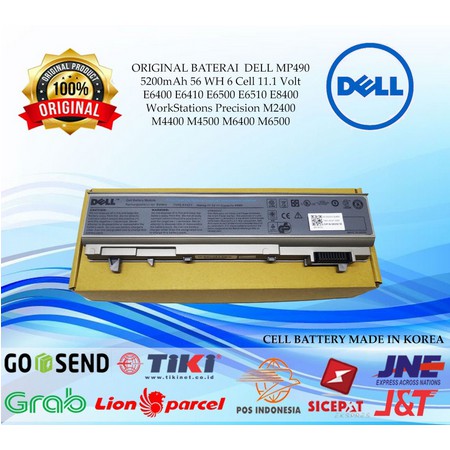 Baterai Dell Latitude E6400 E6410 E6500 E6510 E8400 M2400 M6500 M6400 M4400 Series