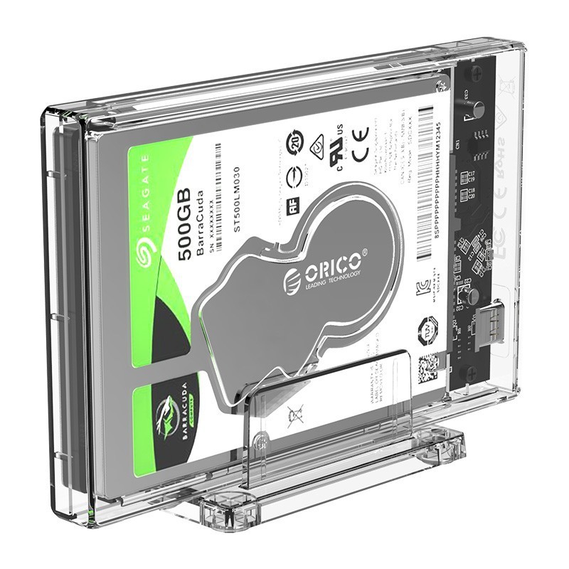 ORICO 2159C3-G2 2.5 inch Transparent 10Gbps HDD Enclosure with Stand