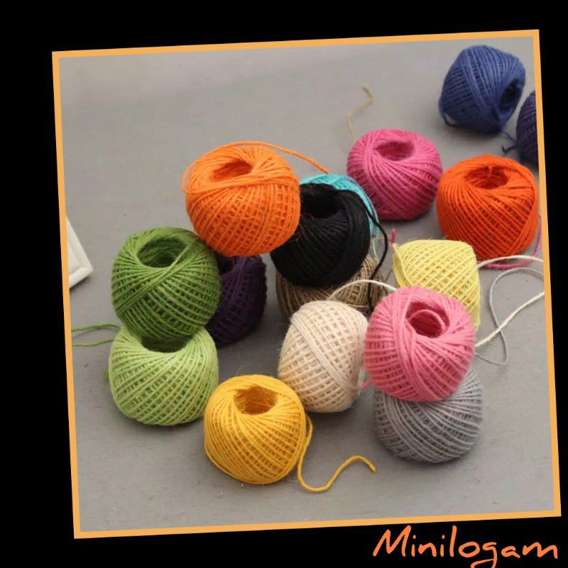 

Tali rami/goni bahan utk craft ,kotak kado,hampers, kerajinan tangan diy (harga utk 5 m)