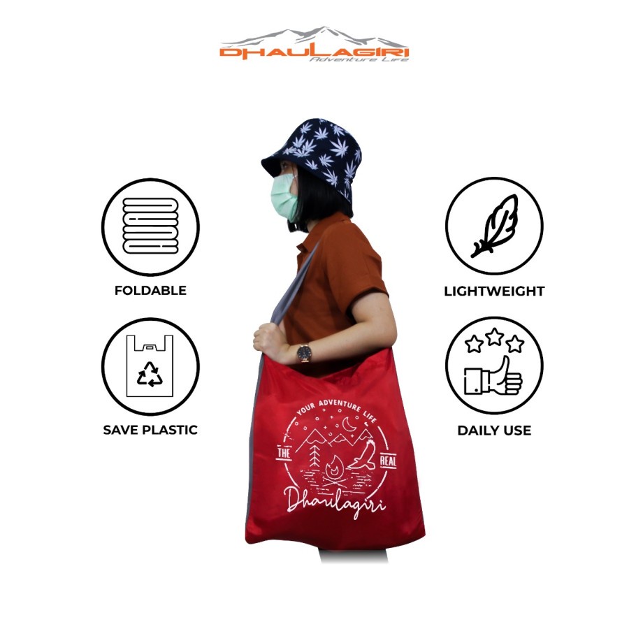 Foldable Tote bag Dhaulagiri 10L Tote Bag Dh Tas Lipat Tote Bag
