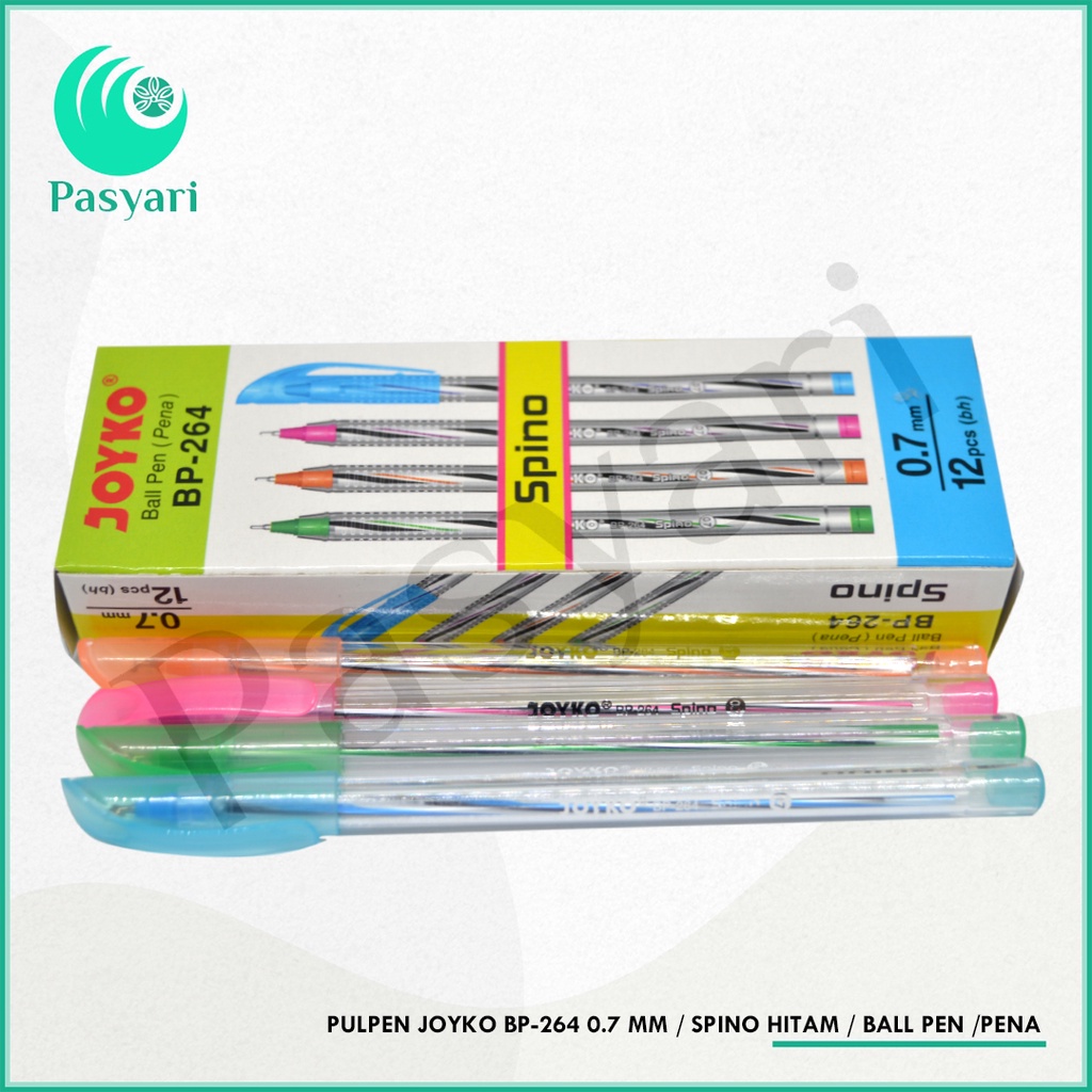 

Pulpen Joyko BP-264 0.7 mm / Spino Hitam / Ball Pen /Pena