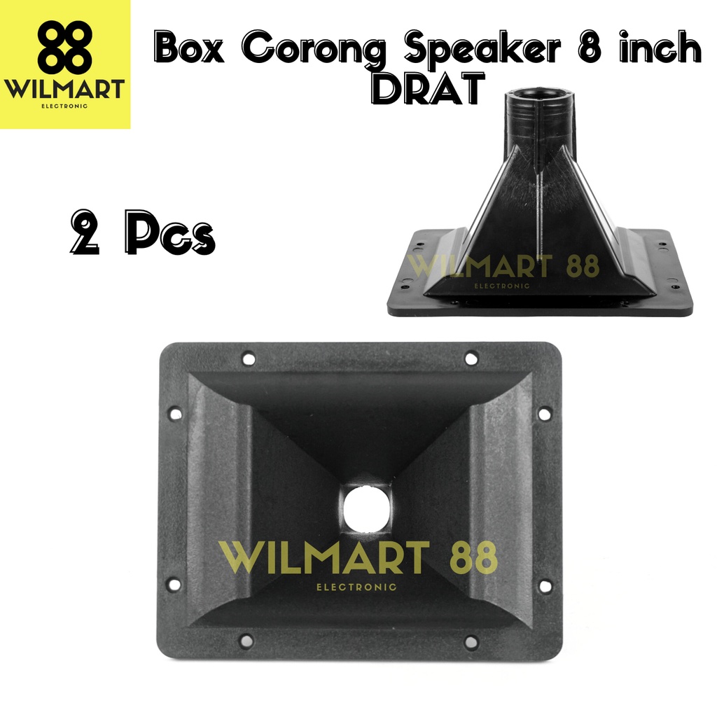 [2 Pcs] Corong Tweeter 8 &quot; / Inch | Box Speaker | Horn Drat Driver Drat | Hord Speaker Plastik 8 x 6.5 inci