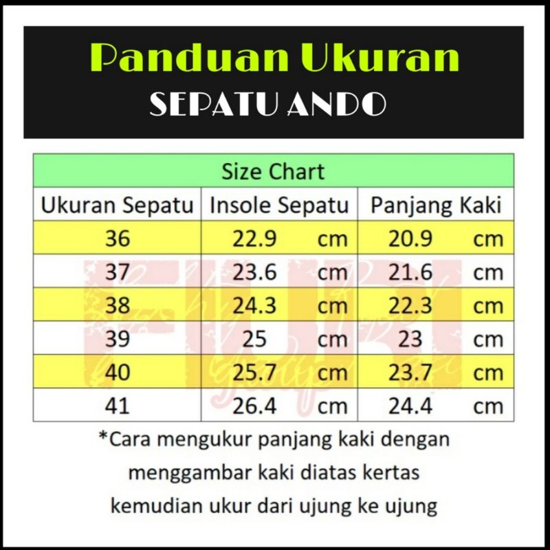 ANDO Sepatu Sekolah Kerja Wanita Cewek Tali Kekinian Hitam Putih Black White Size 37 sd 40 Berkualitas