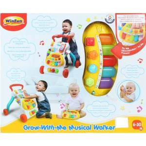 WINFUN MUSICAL WALKER GROW WITH ME/MAIAN EDUKASI/BABY WALKER 0804b