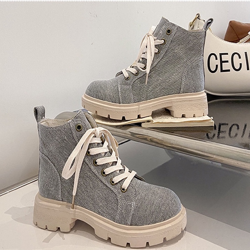 [ Import Design ] Sepatu Boots Wanita Import Boots Jeans Premium Quality ID159