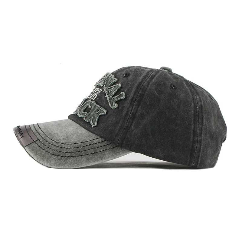 FLB Topi Baseball Snapback Original The Black Retro Washed - F122