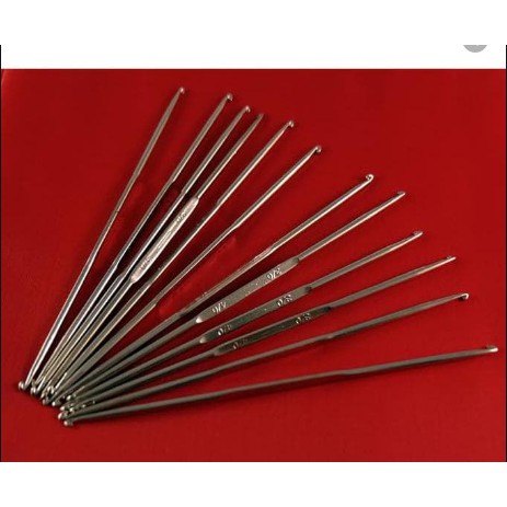 SATUAN,Jarum Rajut Ujung Ganda Bahan Aluminum /Hakpen[ALAT/Hakpen RAJUT DOUBLE POINTED