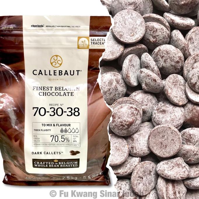 

Callebaut Dark Noir Chocolate Belgian Couverture 70,5% 100 gr OBRAL Kode 272