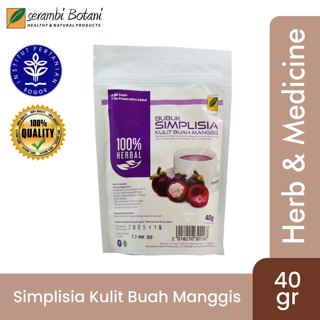

Simplisia Kulit Buah Manggis 40gr