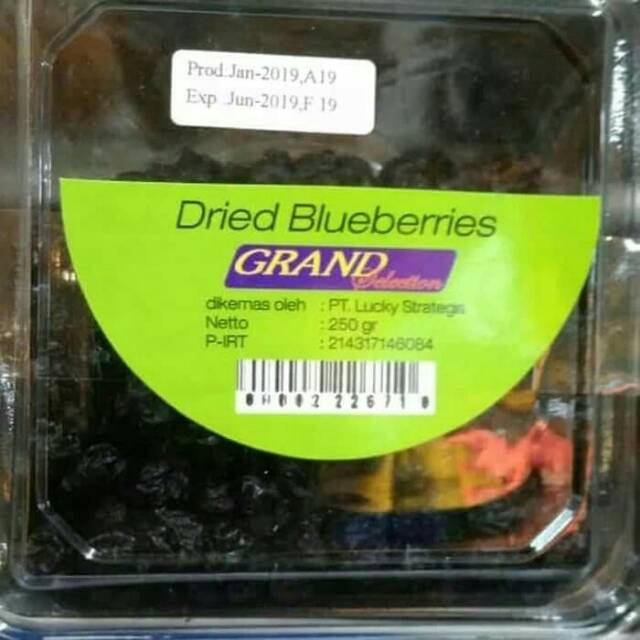

Dried Blueberries 250gr manisan buah kering blueberries
