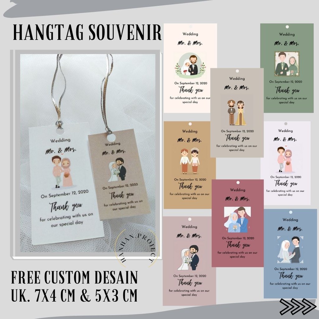 [HANGTAG SOUVENIR WEDDING] HangTag Souvenir/hangtag ucapan souvenir pernikahan