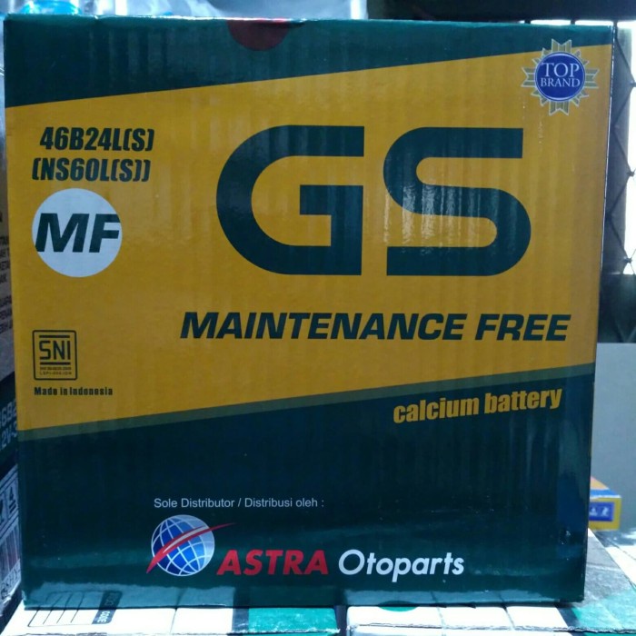 {BEKAS} Aki Mobil / Battery GS ASTRA Type GS MF 46B24LS / NS60LS 12V 45AH Diskon