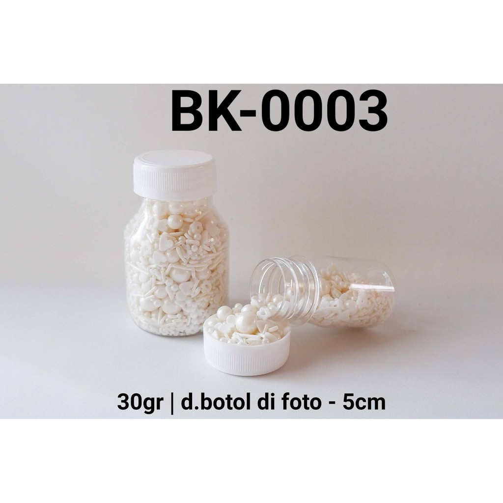 

BK-0003 Sprinkles sprinkle sprinkel mix putih 30gram yamama baking grosir murah sprinkles cake dekorasi mutiara trimit decoration story sprinklestory sprinklesstory sprinkle story yamama baking