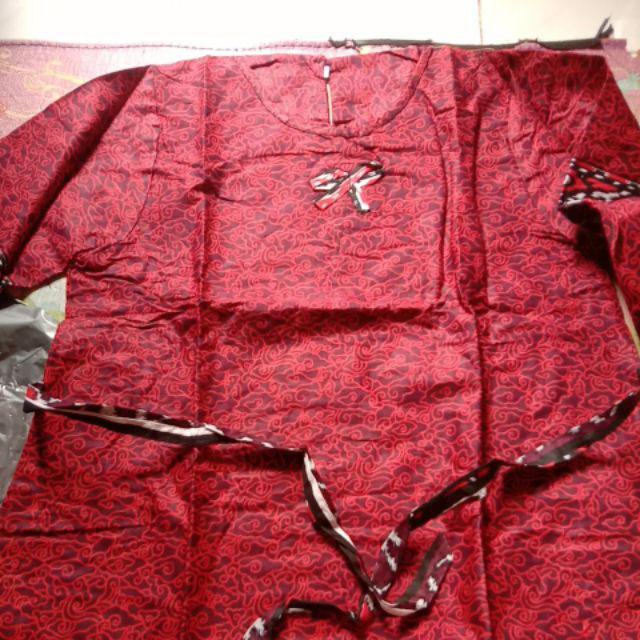 Maura Blus Batik - Sania Ruffle Batik Couple Ori Ndoro Jowi Garansi Termurah