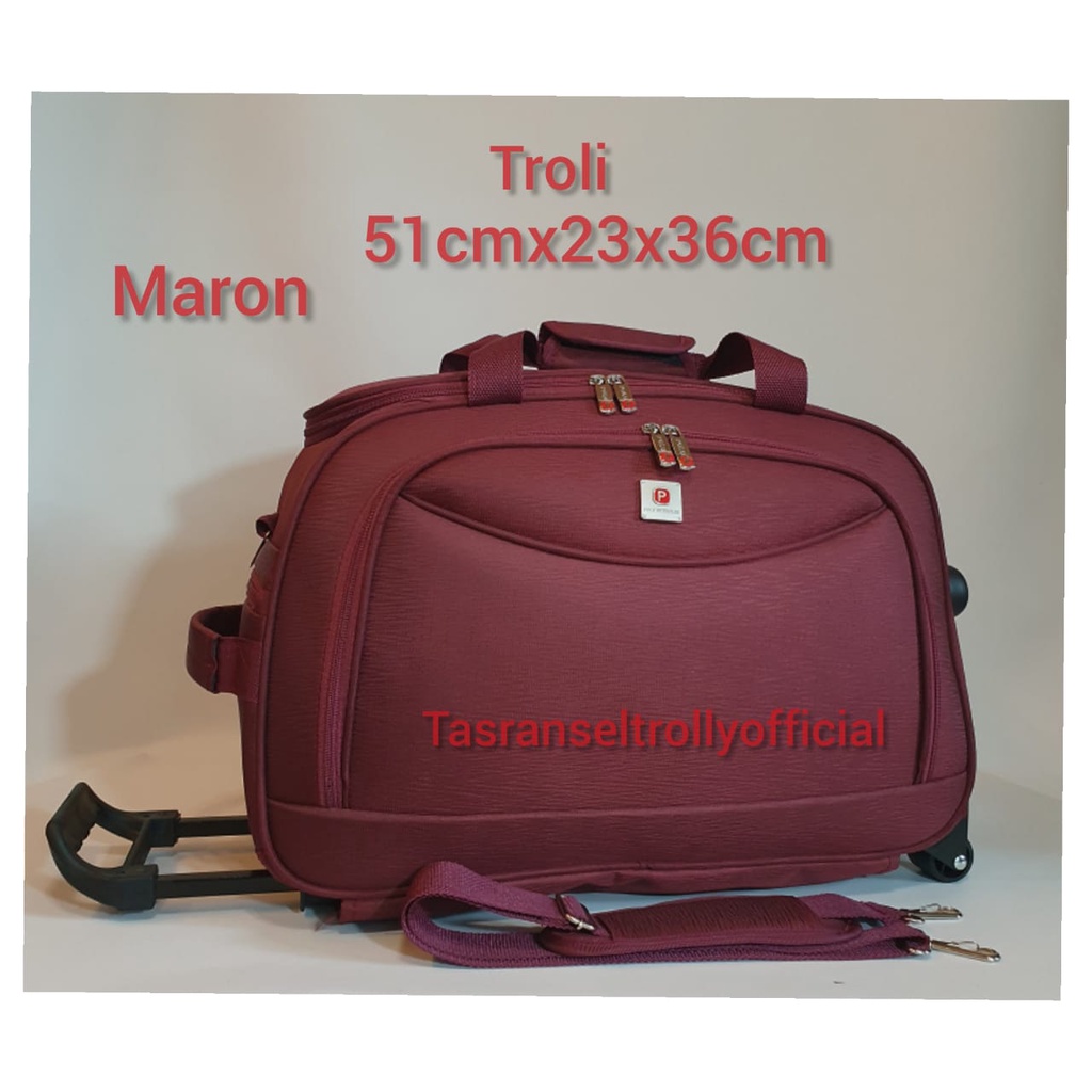 Tas Pakaian Troli Polo Interclub 52cmx26x36cm ukuran medium original