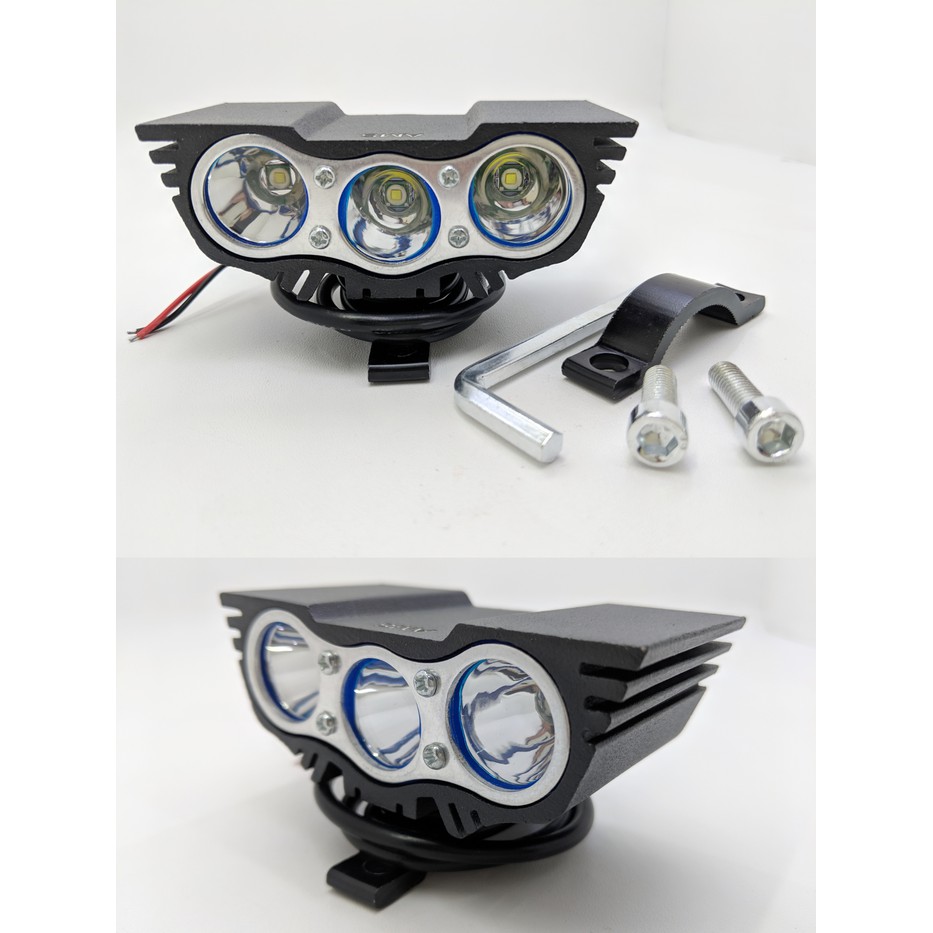 lampu tembak lampu sorot led PUTIH cree 3 mata owl ultrafire 30watt 3 mode