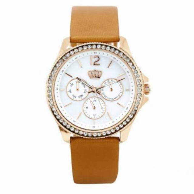 jam tangan wanita sophie paris emas gold coklat imogene sophie paris sasl968b4