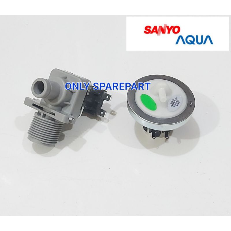 Selenoid inlet + water level mesin cuci sanyo AQua 1 Tabung / Top Loading 2 soket