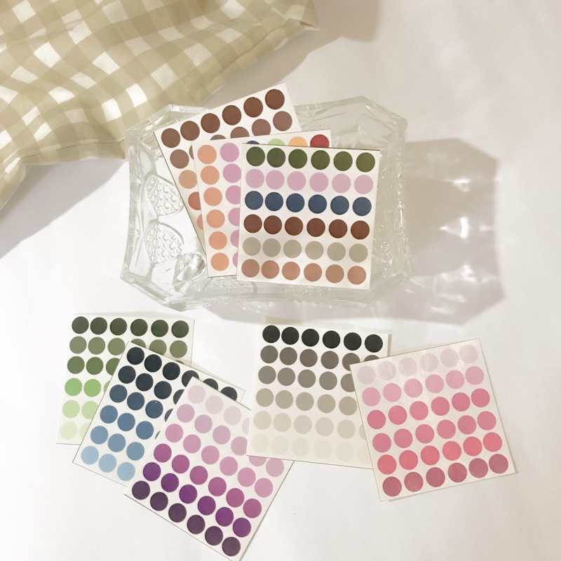 

[aisyjournal] sticker dot aesthetic tone basic for journaling
