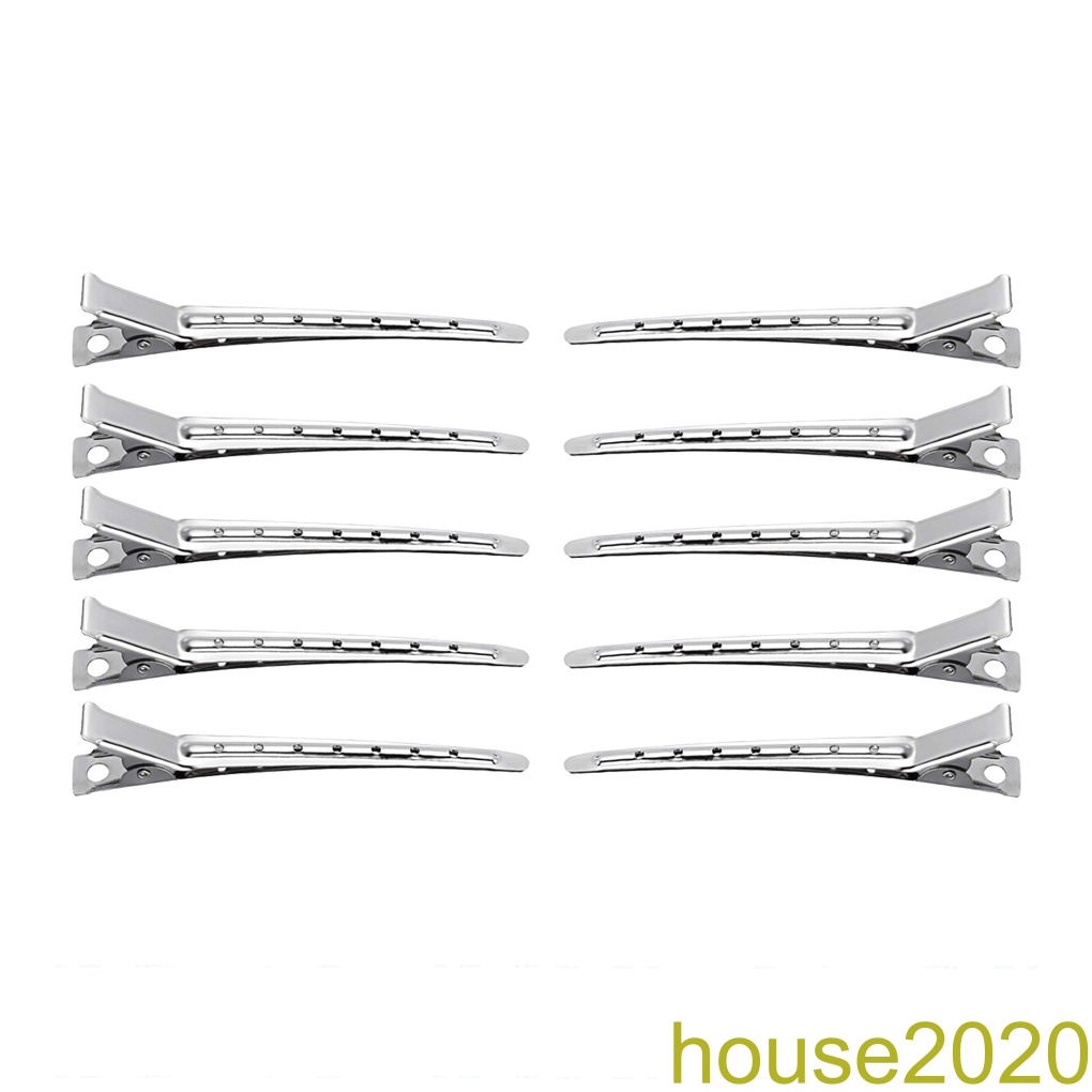 [house]*[Duck Bill Clips]![Hair Styling Clips] Rustproof [Alligator Curl Clips] *[10 Pieces] Professional [with Good