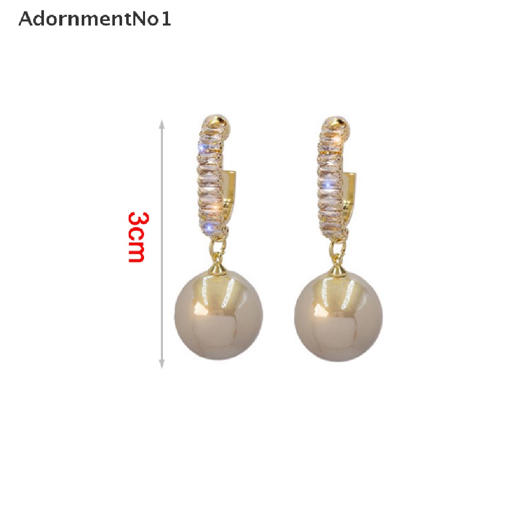 (AdornmentNo1) Anting Gantung Panjang Tusuk Gaya Bohemia Motif Bulat + Mutiara Putih Untuk Wanita / Pernikahan