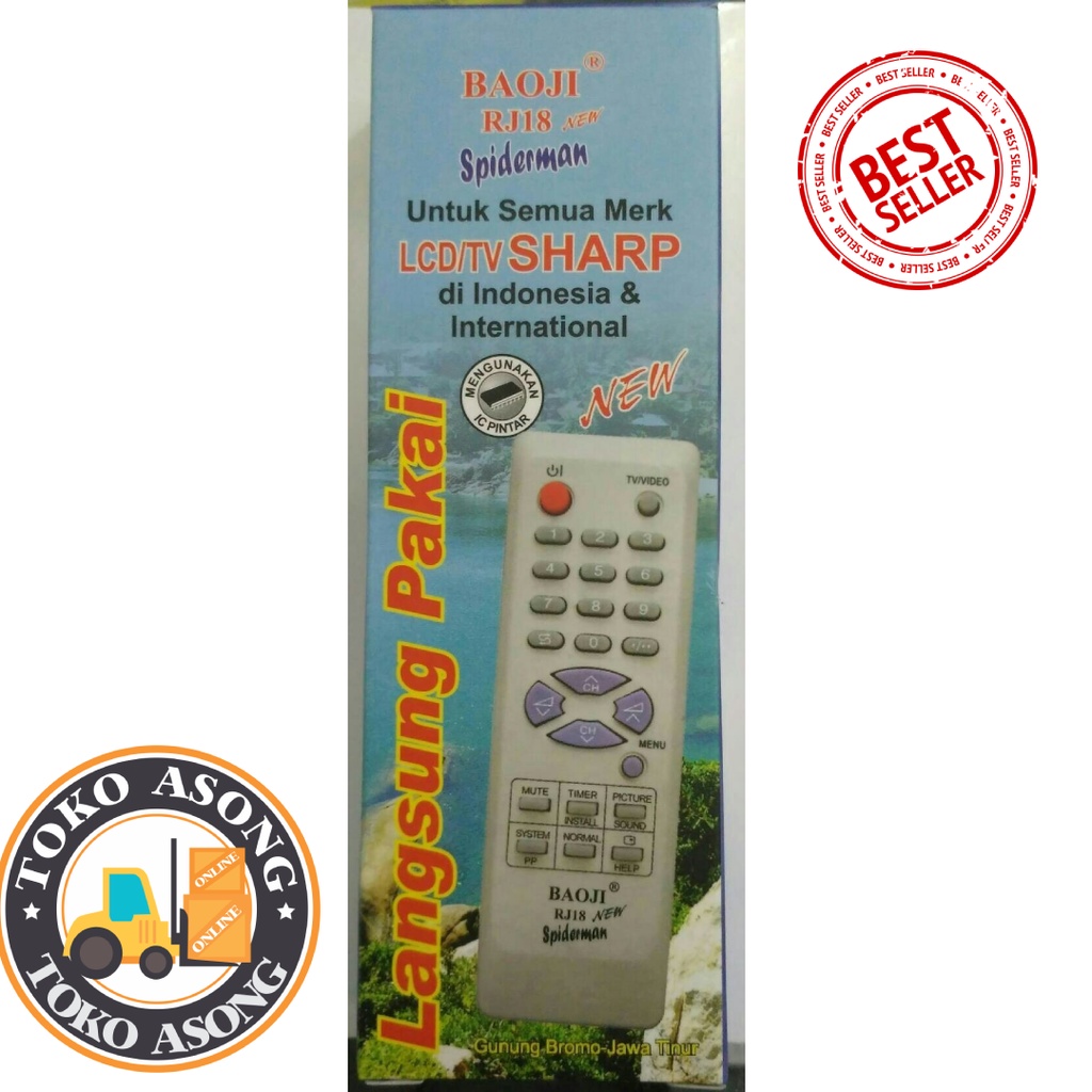 Remote TV Sharp Remot Tv Sharp Tabung