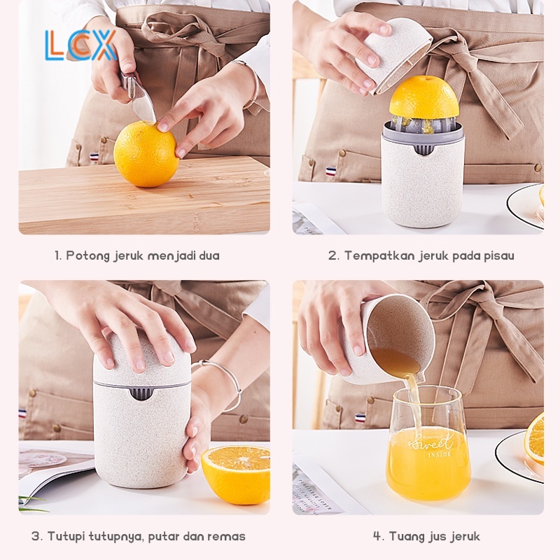 LCX Portabel Juice Extractor Manual Juicer Kecil Juicer Cup Mini Goreng Buah Juicer MultiFungsi