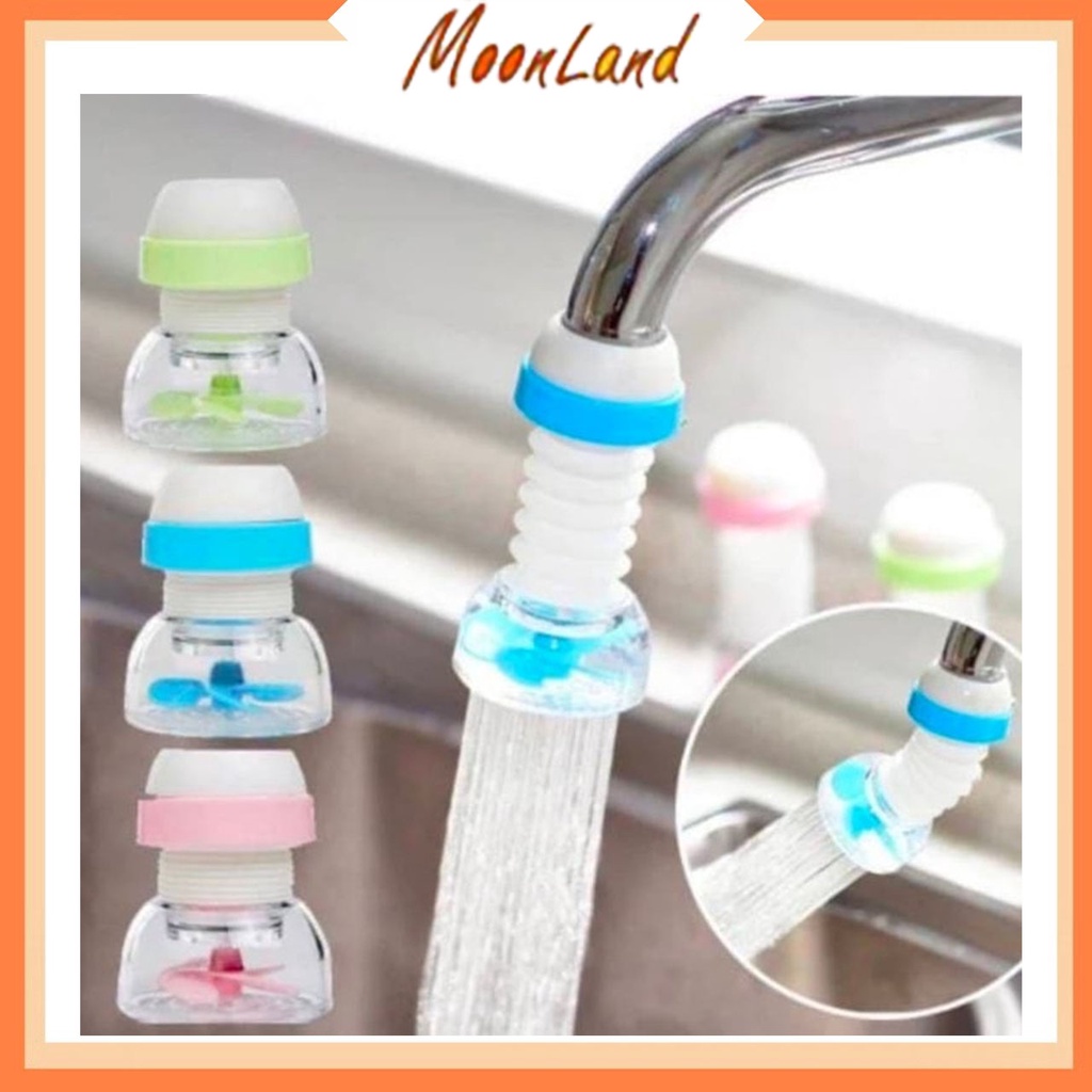 MoonLand 129 Sambungan Kran Air Fleksibel/Sambungan Kran Air Flexible 360 derajat Anti Splash Shower BISA COD