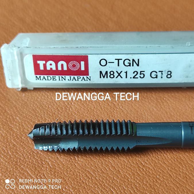 -READY- TAP M8X1.25 JAPAN TAPING M8 X 1.25 UNTUK BAUT MUR KUNCI RING PAS 12 13