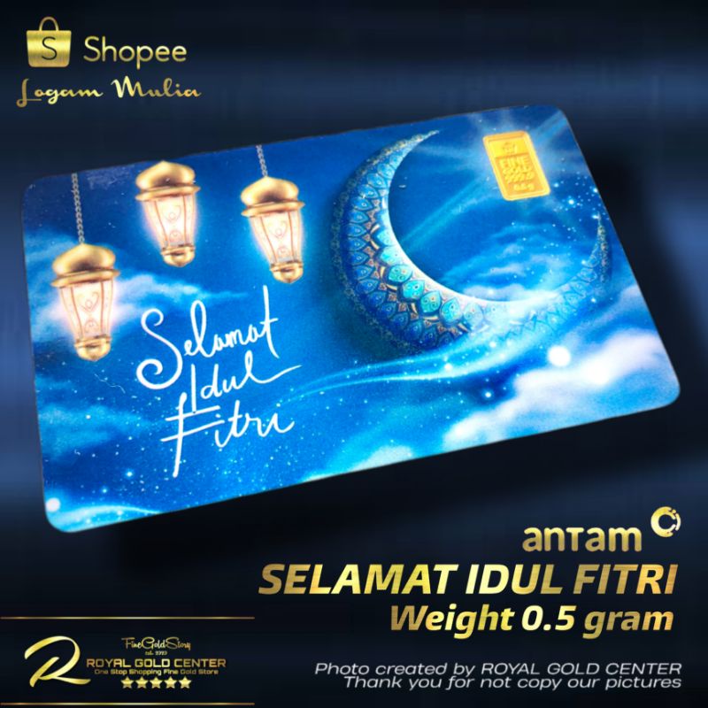 Antam Gift Series Idul Fitri 0.5 gram Emas Logam Mulia