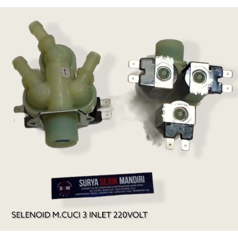 SELENOID MESIN CUCI LG 3 INLET 220 VOLT