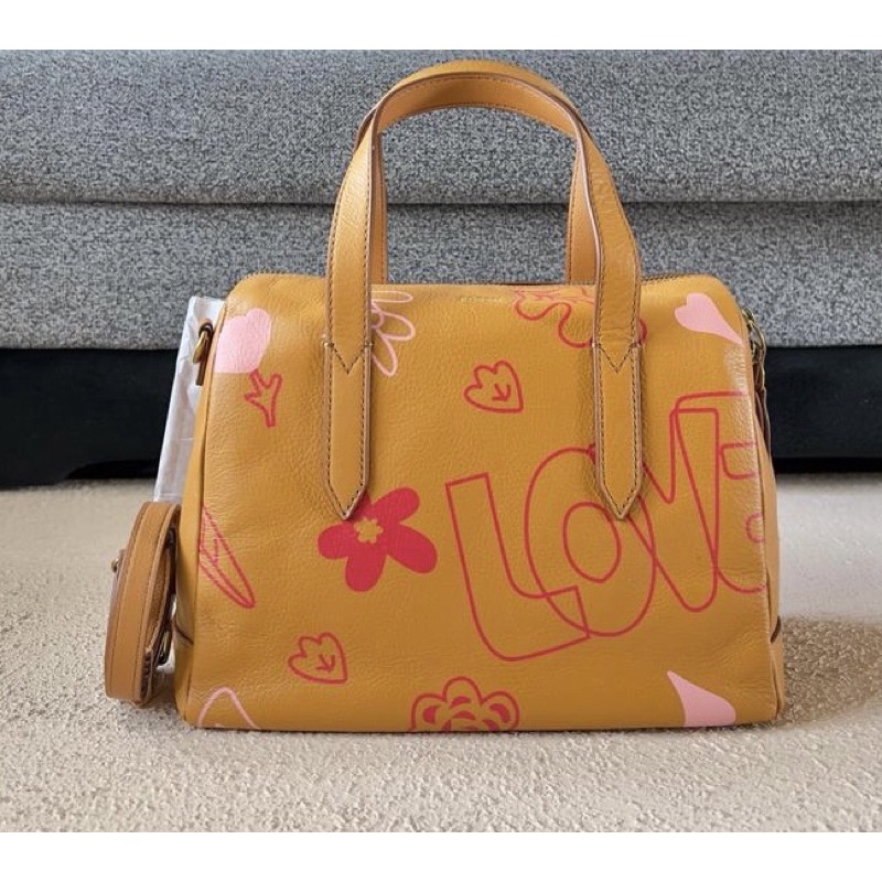 Sydney Satchel Love Letter Brown