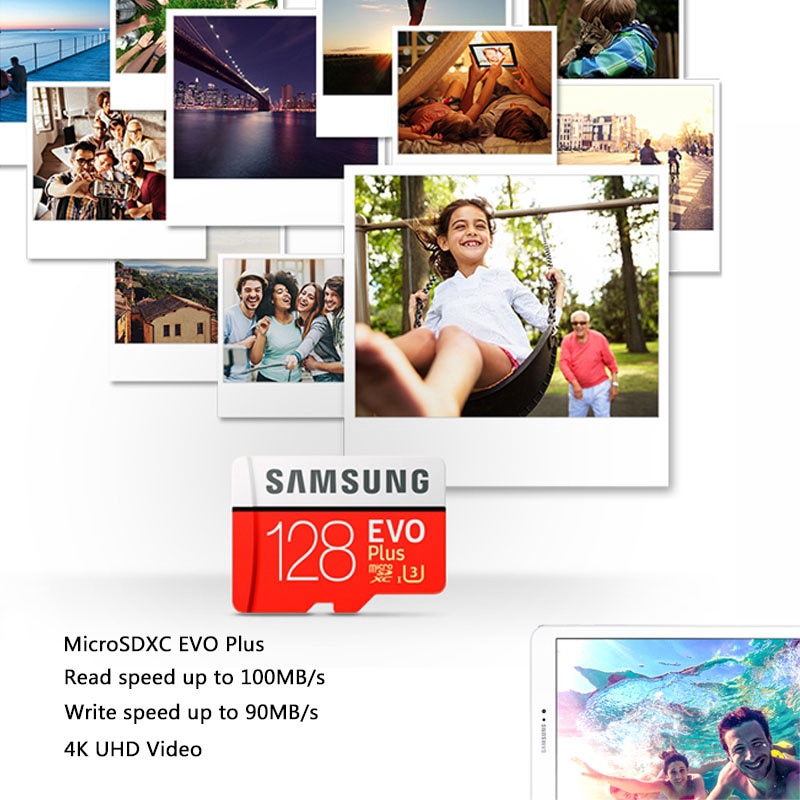 Micro sd Samsung Kartu Memori TF Class10 Kapasitas 64GB/128GB/256GB/512GB Memory Card