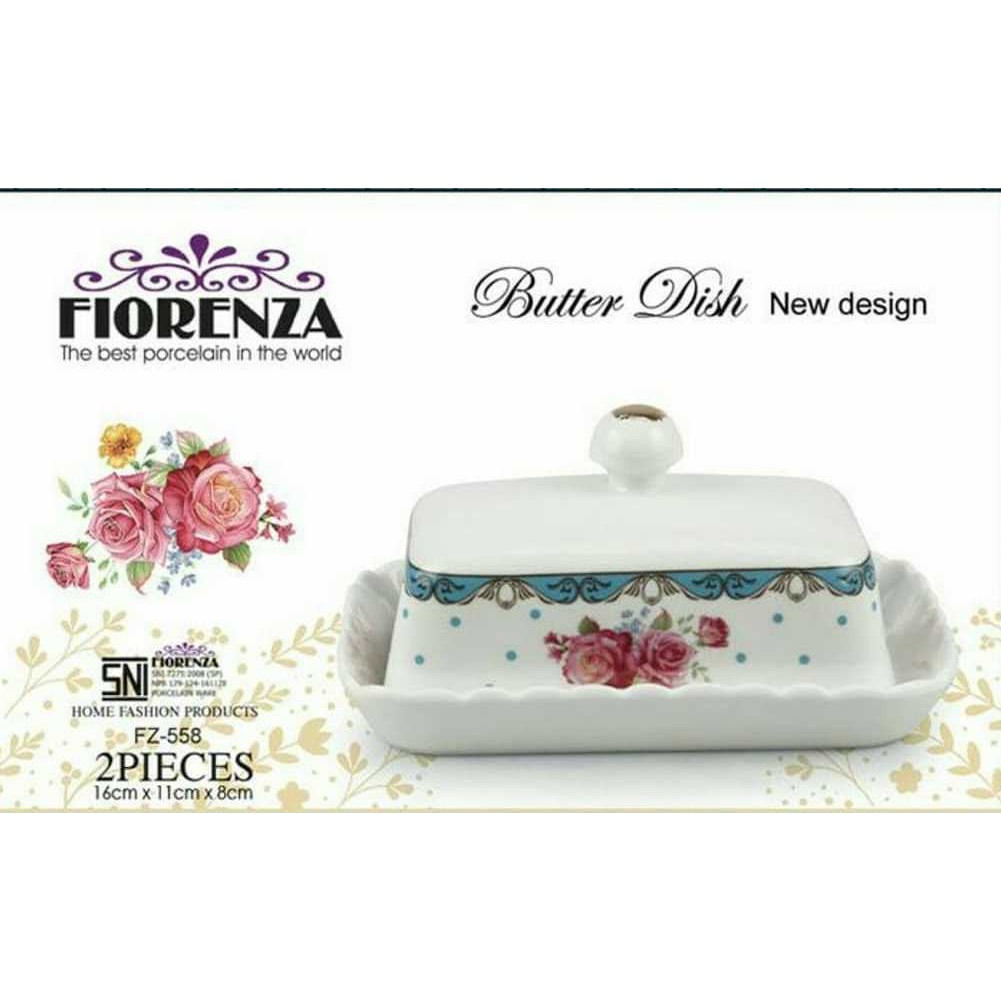 Butter Dish Fiorenza ( tempat/wadah  kue mini)